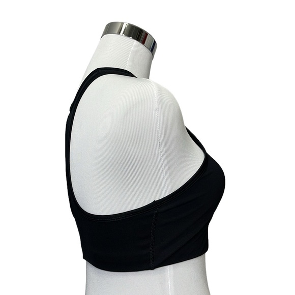 Nike Swoosh Dri-Fit Classic Sports Bra Black Running Yoga Pilates Outfits size M - Picture 3 of 11
